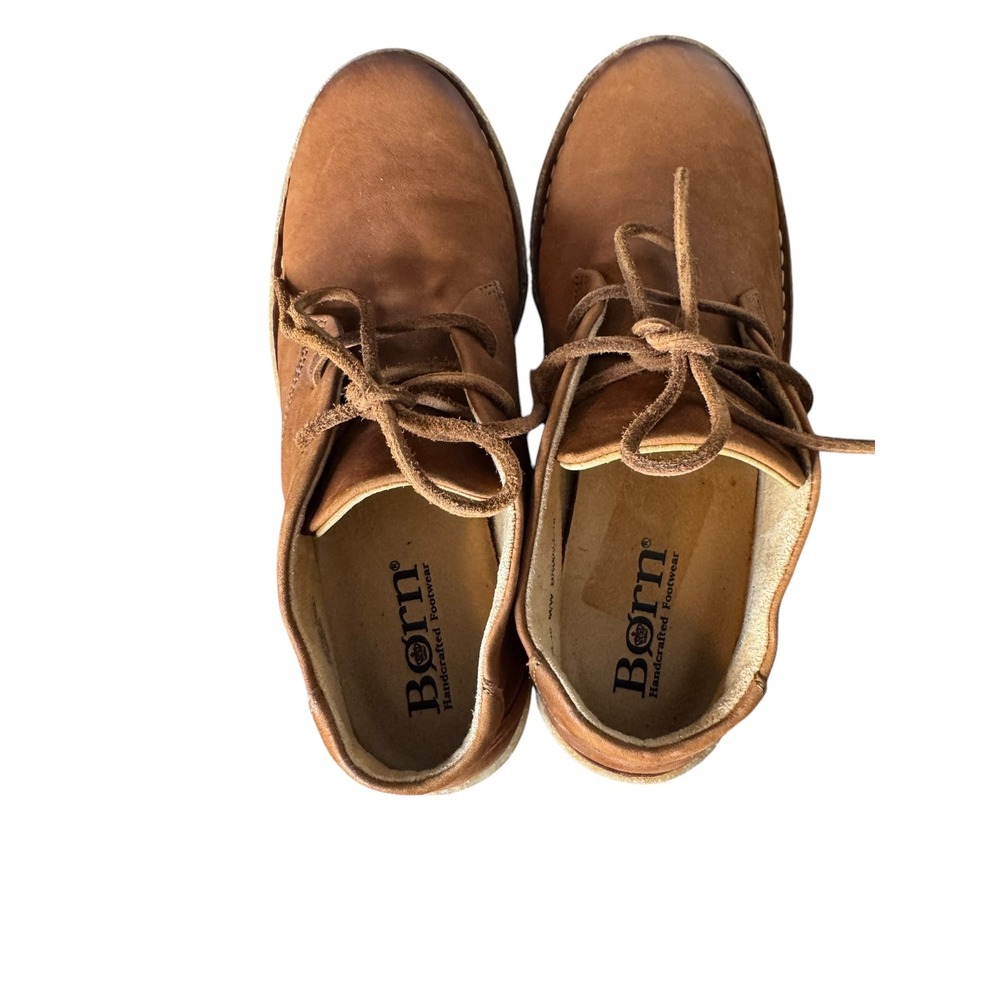 Born Nuala II Leather Chukka Boots Tan Brown Ankle Lace Up Desert Shoes Size 9 - Picture 4 of 8